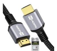 Anhuicco 4K 8K Câble HDMI 2.1 Certifié 5m 48Gbps 10K 30Hz 8K 60Hz 4K 120Hz 2K 240Hz Full HD 7680P ALLM VRR FreeSync ARC eARC HDR10+ HDCP 2.3 Supporte PS5 Soundbar Juegos 8K TV