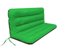Ania Coussin pour Palette, extérieur, balancelle, Banc de Jardin, avec Dossier. Imperméable et de qualité supérieure - Taille XL, Largeur d’Assise : 150 cm - Vert