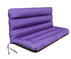 Ania Coussin pour palette, extérieur, balancelle, banc de jardin, avec dossier. Imperméable et de qualité supérieure - Taille XXL, largeur d’assise : 180 cm - Violet
