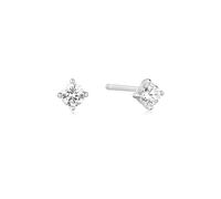 ANIA HAIE Boucles d'oreilles Heart Hunter en argent sterling 925 serties de 2 zircones, taille 4 mm, avec emballage cadeau