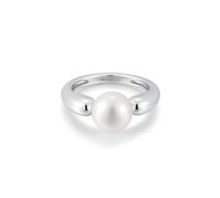 ANIA HAIE Chic Creator Freshwater Sphere Pearl Bague pour femme en argent sterling 925 ornée d'une perle d'eau douce Taille EUR 54 avec emballage cadeau