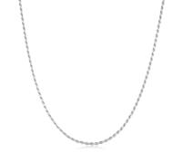 ANIA HAIE Chic Creator Rope Twist Chain Collier pour femme en argent sterling 925, longueur : 40 cm + rallonge de 5 cm, emballage cadeau inclus