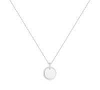 ANIA HAIE Collier pour femme Chic Creator Disc Pendentif en argent sterling 925, orné de 5 zircons, longueur : 45 cm + rallonge de 5 cm, emballage cadeau inclus