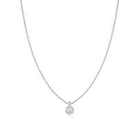 ANIA HAIE Collier pour femme DUSK DIVAS Sphere Pavé en argent sterling 925, pendentif serti de 19 zircons, longueur : 40 cm + rallonge de 5 cm, avec emballage cadeau, 40 + 5 cm, Argent sterling