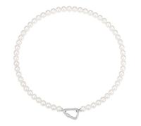 ANIA HAIE Collier Reimaginer Lobster Clasp Shell Pearl pour femme en argent sterling 925, orné de 57 perles de coquillage et 24 zircons, longueur : 42 cm, avec emballage cadeau