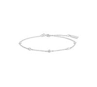 ANIA HAIE Melodic Poet Multi Rhombus Bracelet pour femme en argent sterling avec zircones et 4 pièces en argent, longueur 16,5 cm + extension de 2 cm