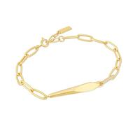 ANIA HAIE Polish Punk Bracelet pour femme en argent sterling plaqué or 14 carats, longueur 16,5 cm + 2 cm, avec emballage cadeau