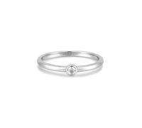 ANIA HAIE Sunshine Chaser Bague pour Femme en Argent Sterling 925 avec zircone cubique Demi-Ronde, sertie de 1 zircone, Taille EUR : 58, avec Emballage Cadeau