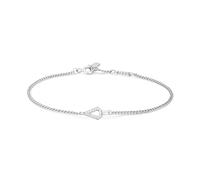 ANIA HAIE Sunshine Chaser Bracelet géométrique en argent sterling 925 serti de 14 zircones cubiques Longueur : 16,5 cm + 2 cm d'extension, emballage cadeau inclus