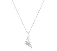 ANIA HAIE Sunshine Chaser Collier pour femme avec pendentif triangle en argent sterling 925, pendentif orné de 1 zircone, longueur : 45 cm + rallonge de 5 cm, emballage cadeau inclus