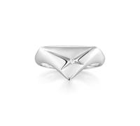 ANIA HAIE Sunshine Chaser Kiss Triangle Bague pour Femme en Argent Sterling 925 sertie de 1 zircone Taille EUR 54 avec Emballage Cadeau
