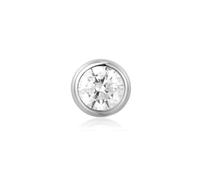 ANIA HAIE Sunshine Chaser Solitaire Boucles d'oreilles en argent sterling 925 serties de 1 zircone cubique Taille 5 mm Emballage cadeau inclus