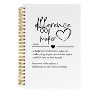 ANIANG Difference Maker Cahier à spirales, cadeau de remerciement, cadeau de remerciement pour collègues, patron, mentor, chef, 14 x 21,1 cm, 164 pages lignées pour fournitures scolaires de bureau