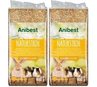 Anibest Paille Naturelle, litière pour Petits Animaux, litière 100% Naturelle pour Tous Les rongeurs et Petits Animaux, Lapins, Hamsters, cochons d'Inde, etc. Absorbante, Isolante Thermique,