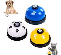 Anicy Lot de 3 cloches pour chat et chien - Clochettes de table - Pour l'entraînement des animaux de compagnie - Pour la communication lors de l'entraînement des animaux de compagnie - Pour chats et