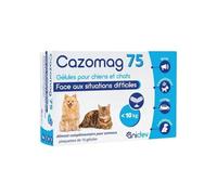 ANIDEV Cazomag 75 mg - Complément apaisant chien & chat - Protéines de lait, Magnésium, Tryptophane - Soutien en périodes difficiles, stress & changements d’habitudes - 30 gellules appétents