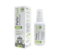 Anidev PetsCool Spray Apaisant - 75 ML Chien Chat Oiseaux | Huiles Essentielles Valériane - Convient Mammifères & Oiseaux - Aide à Réduire le Stress Transport, Voyage, Toilettage, Orage
