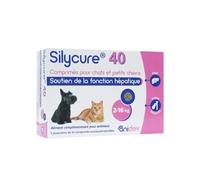 Anidev Silycure 40 - Complément Soutient Hépatique Chien Chat - 150 CP | Aliment Complémentaire - Formule d'Origine Naturelle Silybine Chardon Marie - Idéal Petit Chien & Chat -Cp Sécables Appétents