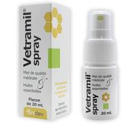 Anidev Vetramil - Spray Naturel Protecteur Multi espèces - Peaux fragilisées Animaux - Miel de qualité médicale et huiles essentielles - Effet apaisant et Protecteur - Spray de 20 ML