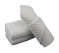 Aniease Torchon de cuisine en microfibre, super absorbant, séchage rapide, tissage gaufré, chiffons de nettoyage, essuie-mains (blanc, 40 cm x 60 cm)