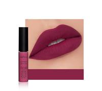 Anifer Rouge à lèvres liquide Velvet Matte, longue durée et résistant à l'eau, brillant à lèvres anti-adhérent, (Deep Purple 604)