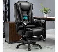 ANIFM Chaise de Bureau de Massage Grande et Haute Chaise de Travail vidéo, Dossier Haut Toute la journée, Soutien Lombaire Ergonomique, Chaise de Direction Moderne et Chaise de Bureau d'ordinateur,