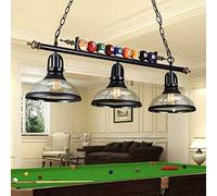 ANIFM LED Billard lumière Lustre Table de Billard Pendentif américain Style campagnard loft rétro créatif Billard Lampe Lampes en Fer forgé Comfortable Anniversary