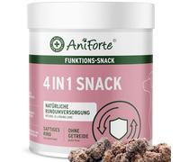 AniForte 4 en 1 Snack pour Chiens 300 g - pour Les articulations, Le système immunitaire, Le Pelage, la Peau et l'estomac, avec de la Poudre de moules aux lèvres Vertes et de l'églantier