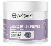 AniForte Calm & Relax, calmant Naturel pour Chiens, 100 g - détente et Repos, Plantes médicinales Contre l'anxiété, Le Stress, l'agitation, la nervosité, Le réveillon du Nouvel an et Les Voyages.