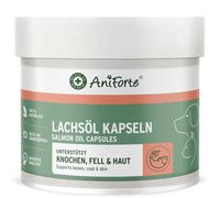 AniForte gélules d'huile de Saumon pour Chien & Chat 500 gélules - précieuse Huile de Poisson oméga 3 & 6, avec vitamines pour Le métabolisme, la Formation des os & Un Pelage Brillant