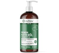 AniForte Huile Alimentaire pour Chiens pour l'alimentation Crue 1L - Complément Barf, mélange sélectionné d'huile de Chanvre, Cumin Noir, Lin, Saumon & onagre, avec oméga-3 & oméga-6