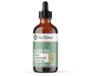 AniForte Huile d’Algues 50 ML pour Chiens & Chats - Riche en Oméga-3 Végétaliens, Soutien Articulations, Peau et Pelage