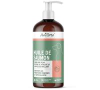 AniForte Huile de Saumon pour Chiens 1 L - Huile de Poisson Naturelle de Norvège Riche en oméga 3, Huile Premium, supplément Barf pour Chiens sans additifs