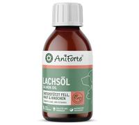 AniForte Huile de saumon pour chats & chiens 100 ml - Huile de poisson naturelle en provenance de Norvège, riche en oméga 3, fraîchement mise en bouteille en Allemagne, complément alimentaire pour