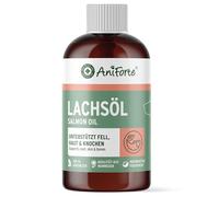 AniForte Huile de Saumon pour Chiens 500 ML - Huile de Poisson Naturelle de Norvège Riche en oméga 3, Huile Premium, supplément Barf pour Chiens sans additifs