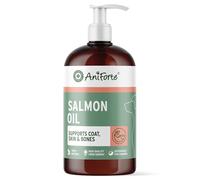 AniForte Huile de Saumon pour Chiens 500 ML - Huile de Poisson Naturelle de Norvège Riche en oméga 3 & 6, supplément Barf pour Chiens sans additifs, Complément Alimentaire