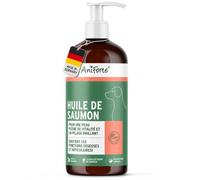 AniForte Huile de Saumon Premium de Norvège 1L pour Chiens et Chats, Oméga 3 + 6, Vitamine E, sans Additifs 100% Naturels. Made in Germany