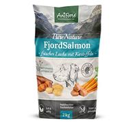 AniForte Saumon - Nourriture sèche pour chien - 2 kg - Saumon frais avec pommes de terre et vitamines - Nourriture sèche semi-humide - Sans céréales et sans gluten - Pour les personnes allergiques