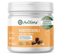 AniForte Versteckerlis Lot de 40 comprimés et gélules pour chien 250 g - Friandises malléables pour cacher les comprimés et les capsules, prise facile et sans stress pour les chiens