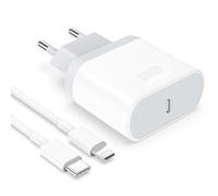 Anigaduo Chargeur Rapide for iPhone - 25W Chargeur for iPhone 14/14 Plus/14 Pro/14 Pro Max/13/12/11/SE/X/XS/XR SE 8 7 6 Pad, USB C Secteur Prise et 2M Cable USBC Mural Type C Alimentation Adaptateur