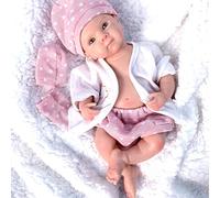 Aniiyy Bébé renaissant en Silicone Tout Le Corps,33cm réaliste Baby Doll Girl, Baby Doll Real Baby Girl avec Cloting