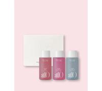 Anillo Coffret pour cheveux et corps au parfum de rose Rosy Night & Shower Time Travel Shower Set - 55 ml * 3 pcs