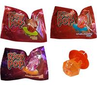 Ring Pop Lot de 24 sucettes de saveurs assorties Framboise bleue, fraise, cola et cassis