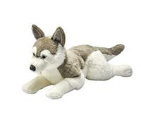 Anima- Husky couché 60cmL Peluche, 7045, Gris