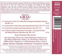 ANIMA MUSICAE CHAMBE - GRAU - CONCERTOS - CD - F4z