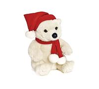 Anima Peluche Ours Polaire Bonnet/Echarpe 25cmH