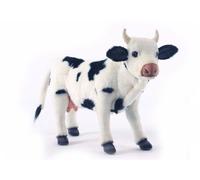 Anima - Peluche Vache Noire Et Blanche Debout 35 Cm