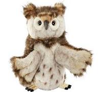 anima peluches - marionnette hibou 34 cm Beige G