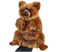 peluches - marionnette ours brun 31 cm
