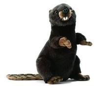 Peluche anima castor dresse 30 cm